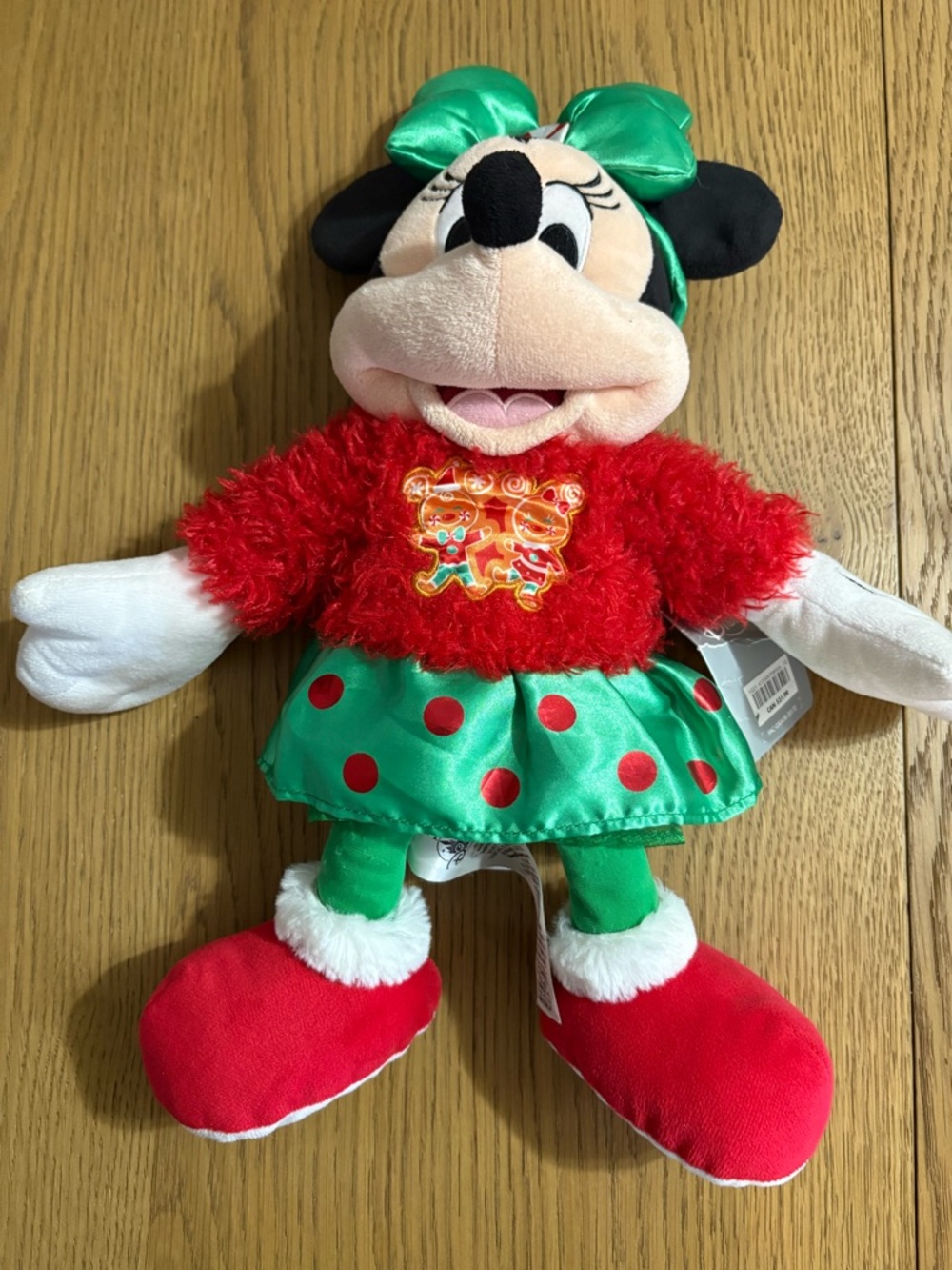 Disney Minnie Mouse Festive Plush - Red, Green & White